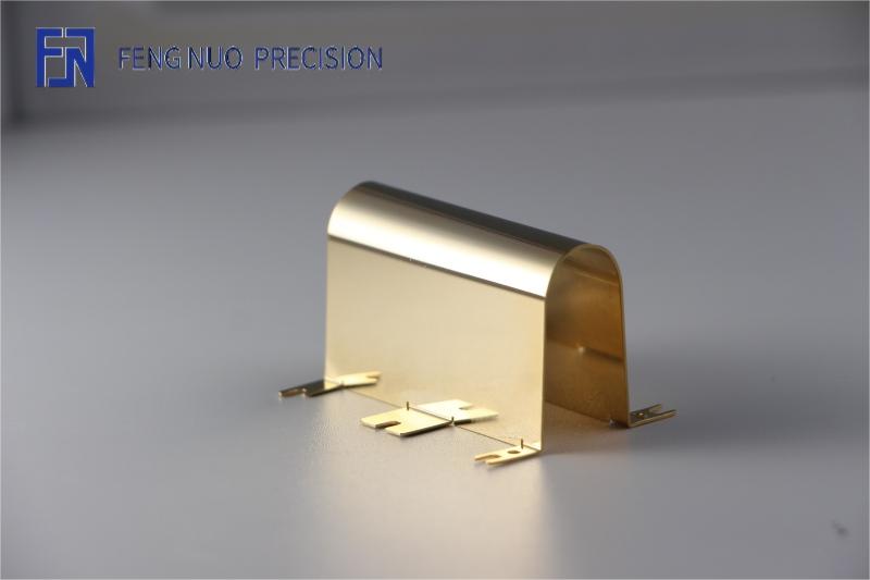 Custom Gold-Plated Brass Sheet Metal Housings for 3C Electronic Products