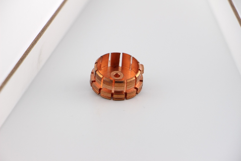 Mill-Turn Machining 6 Turn-Mill Machined Red Copper Components for Automation Equipment