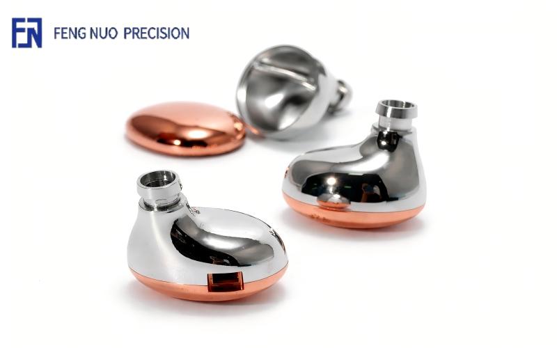 Surface Finishing Electroplating 3 Electroplated Stainless Steel Earphone Components for Premium Aud
