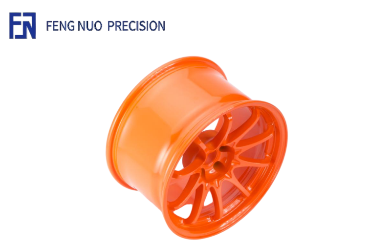 Surface Finishing Painting 3 Painted Aluminum Go-Kart Wheels for Equipment Manufacturing Application