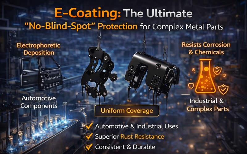 E-Coating: The Ultimate “No-Blind-Spot” Protection for Complex Metal Parts