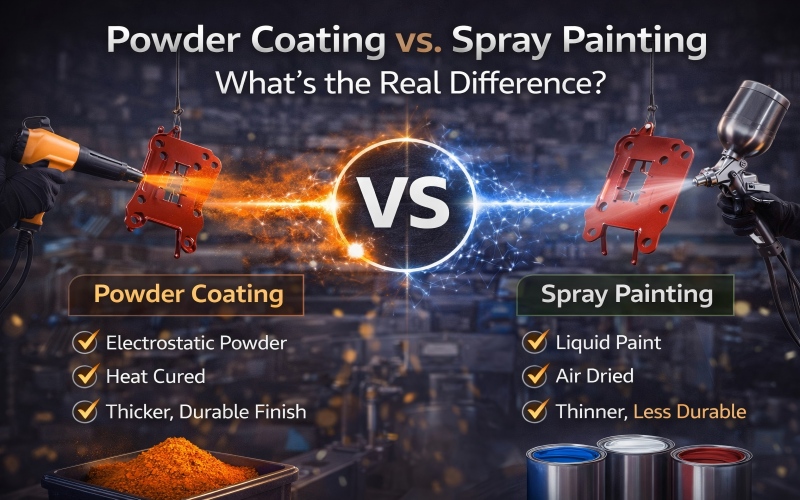 Powder Coating vs. Spray Painting: What’s the Real Difference?