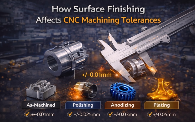 How Surface Finishing Affects CNC Machining Tolerances
