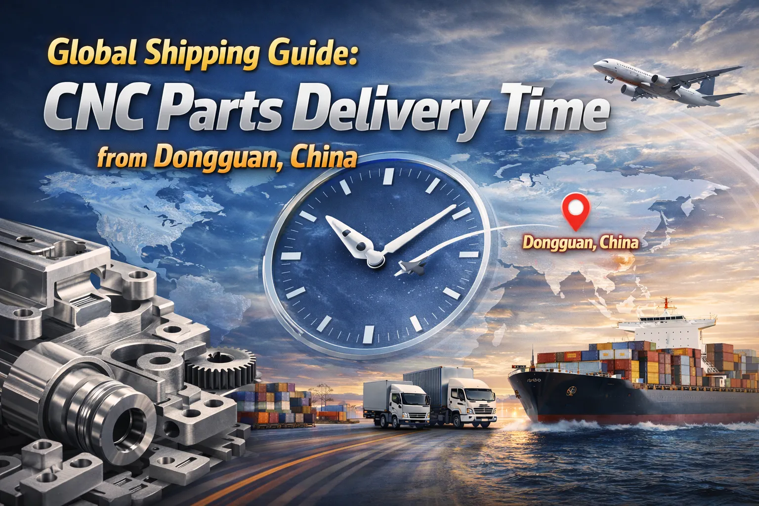 🌍 How Long Does It Take to Receive CNC Parts from China? Global Shipping Guide by Dongguan Fengnuo 
