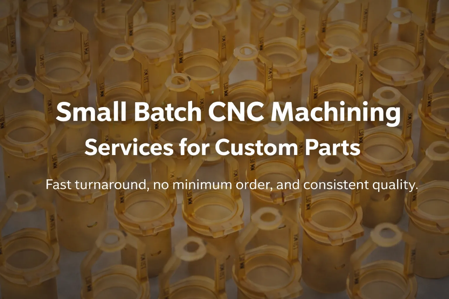 Small Batch CNC Machining Services for Custom Parts