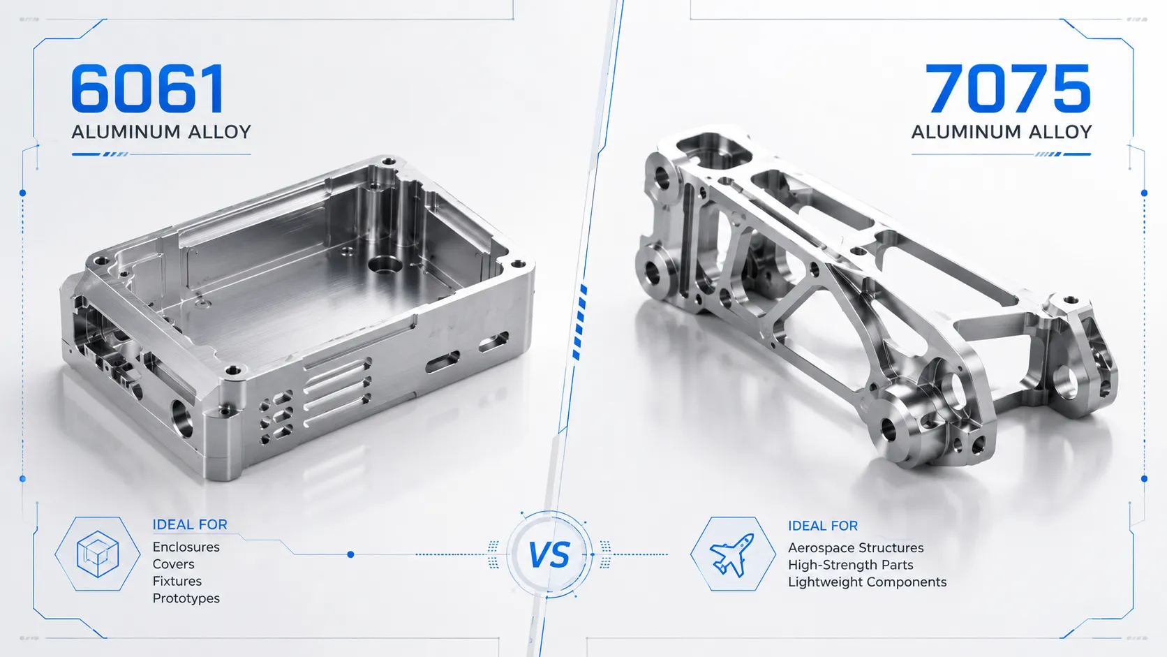 Aluminum 6061 vs 7075 for Aerospace CNC Machined Parts