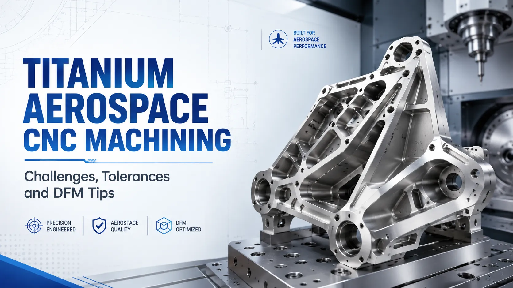 Titanium Aerospace CNC Machining: Challenges, Tolerances and DFM Tips