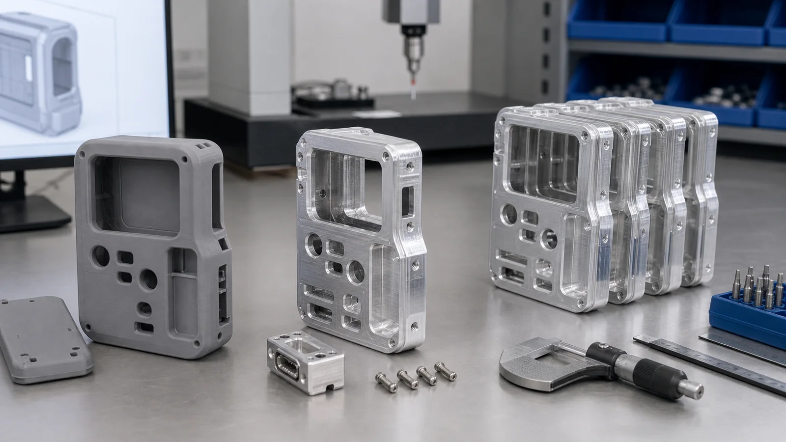 CNC-machined consumer product enclosures, frames, controls, and internal components CNC-machined consumer product enclosures, frames, controls, and internal components